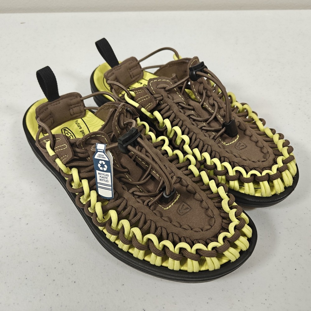 KEEN UNEEK II Convertible x Metalwood Sandals Limeade Women's 9 Men's 7.5 NEW - Picture 1 of 10